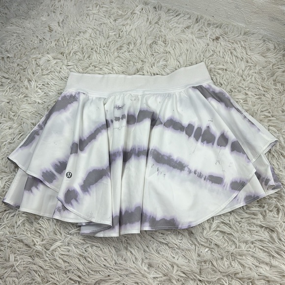 Lululemon Court Rival High-Rise Skirt Transverse Lilac Multi - Picture 3 of 5